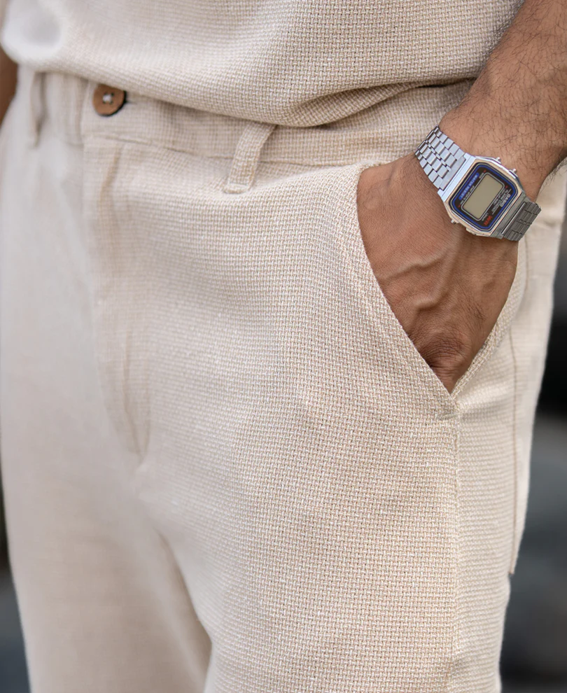 Beige Structured Cord Set - Image 5