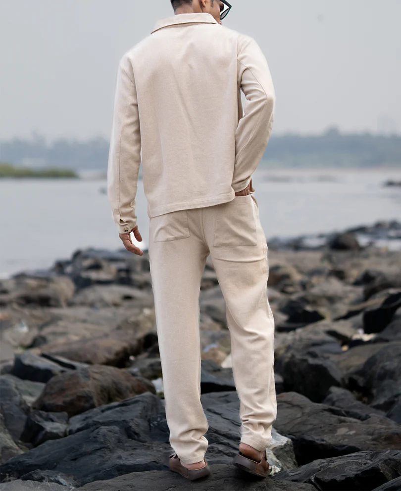 Beige Structured Cord Set - Image 7