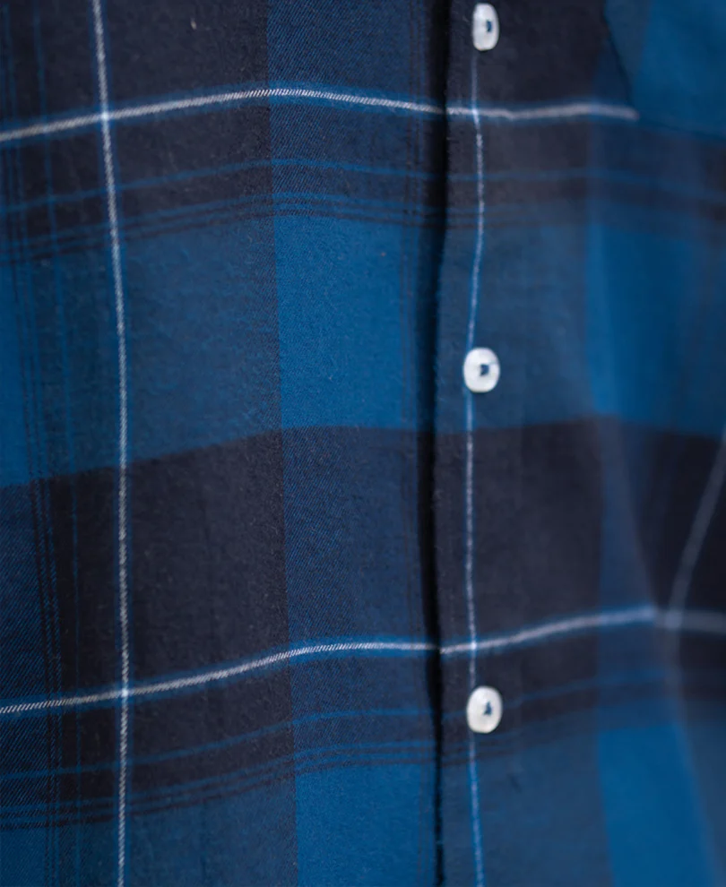 Blue Checked Button Down Shirt - Image 4