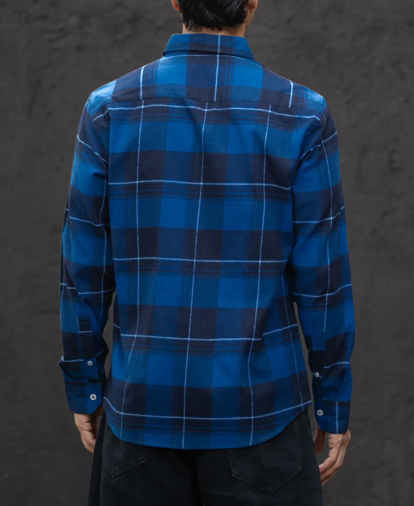 Blue Checked Button Down Shirt - Image 5