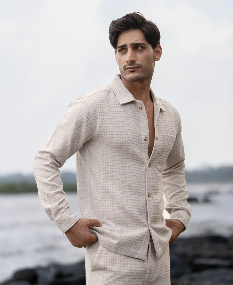 Cream Structured Co-ord Set - Image 3