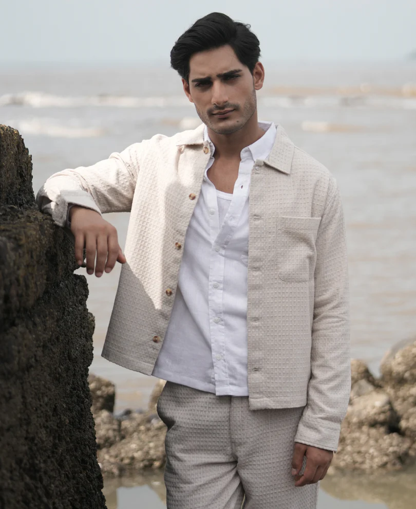 Cream Structured Co-ord Set - Image 4