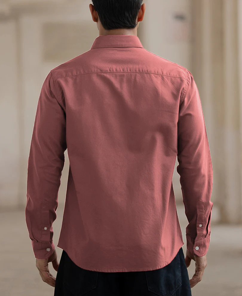 Dusty Rose Lightweight Cotton Shirt - Image 5