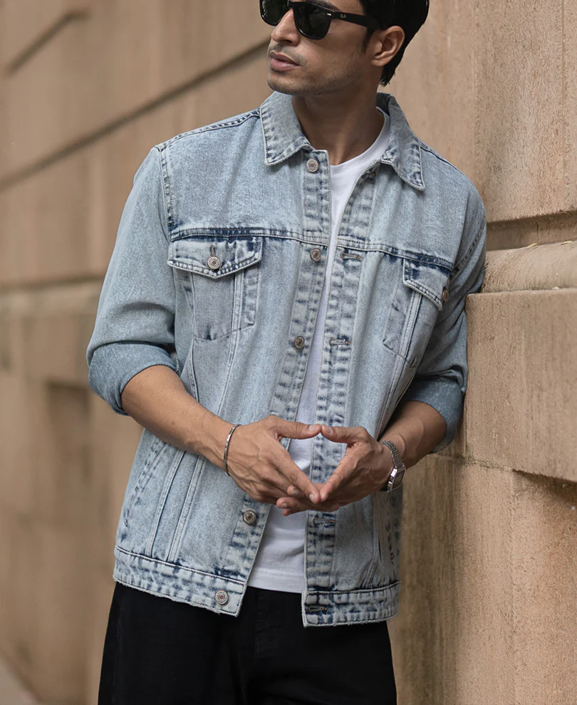 Ice Blue Denim Jacket - Image 3