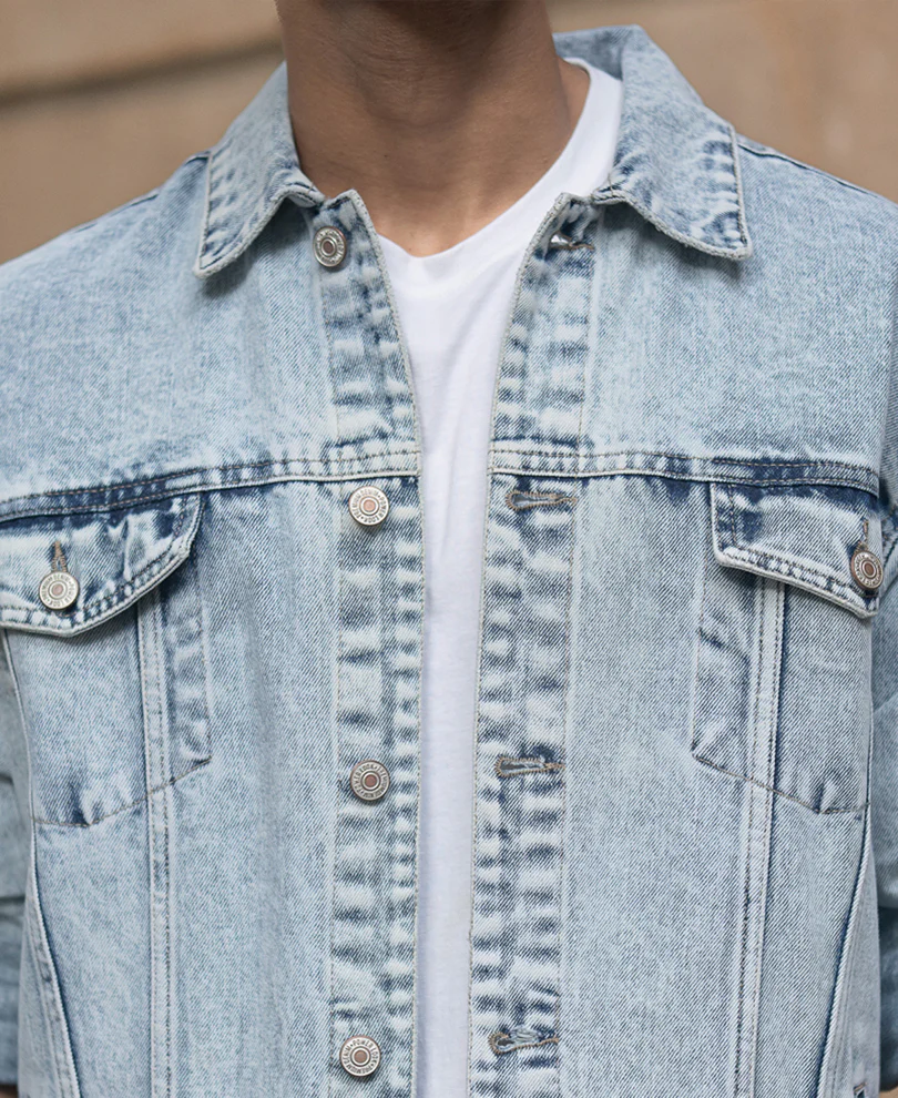 Ice Blue Denim Jacket - Image 4