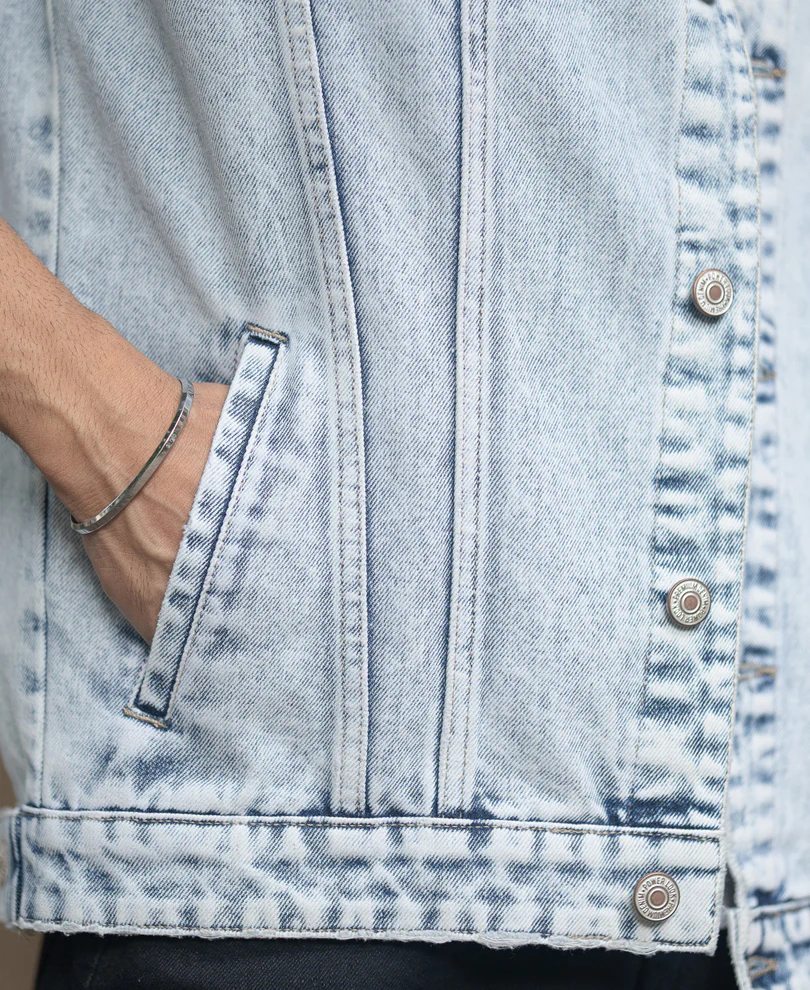 Ice Blue Denim Jacket - Image 5
