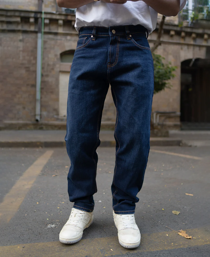 Indigo Regular Fit Denim Jeans - Image 3