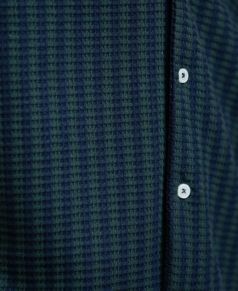 Navy And Pine Stripe Shirt - Image 5