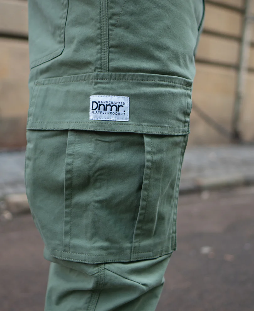 Olive Cotton Cargo Pant - Image 5