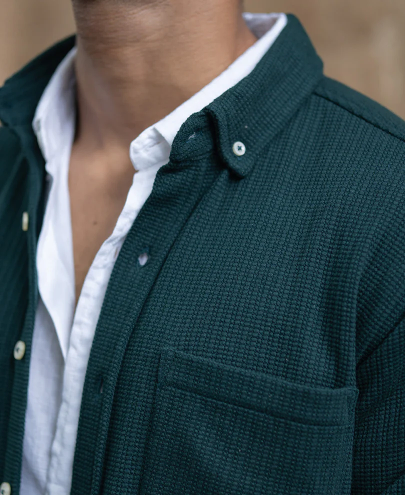 Pine Structured Knit Shirt - Image 5