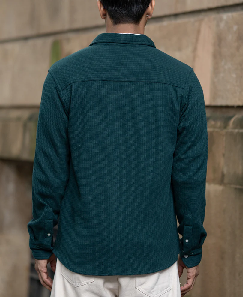Pine Structured Knit Shirt - Image 6