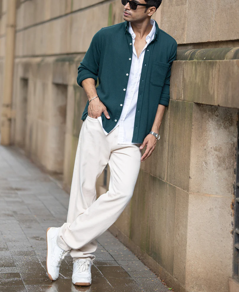 Pine Structured Knit Shirt - Image 7