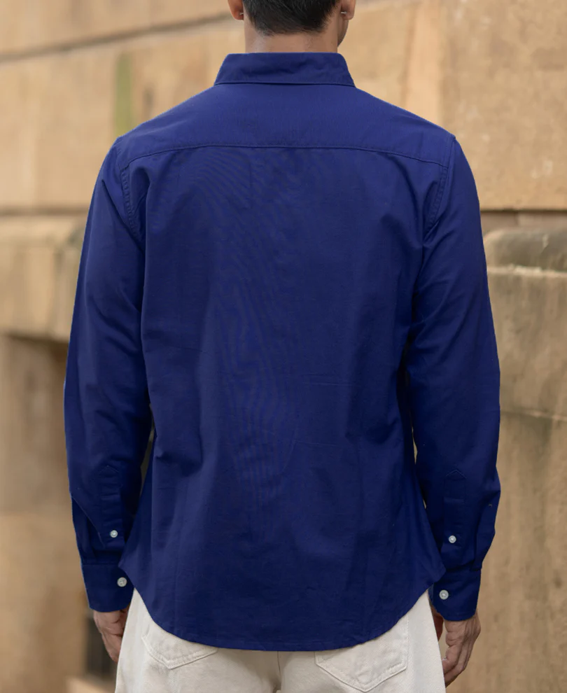 Royal Blue Oxford Shirt - Image 5