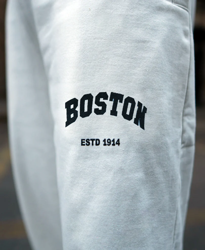 White Printed Baggy Track Pant - Image 4