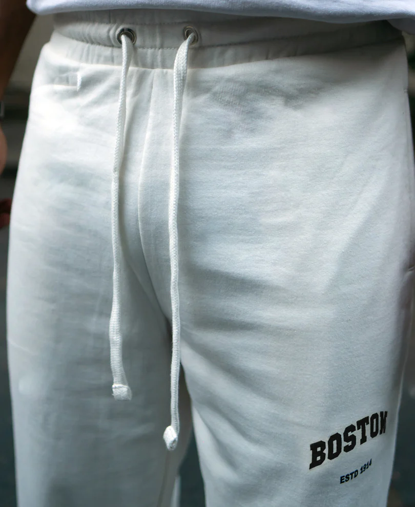 White Printed Baggy Track Pant - Image 5