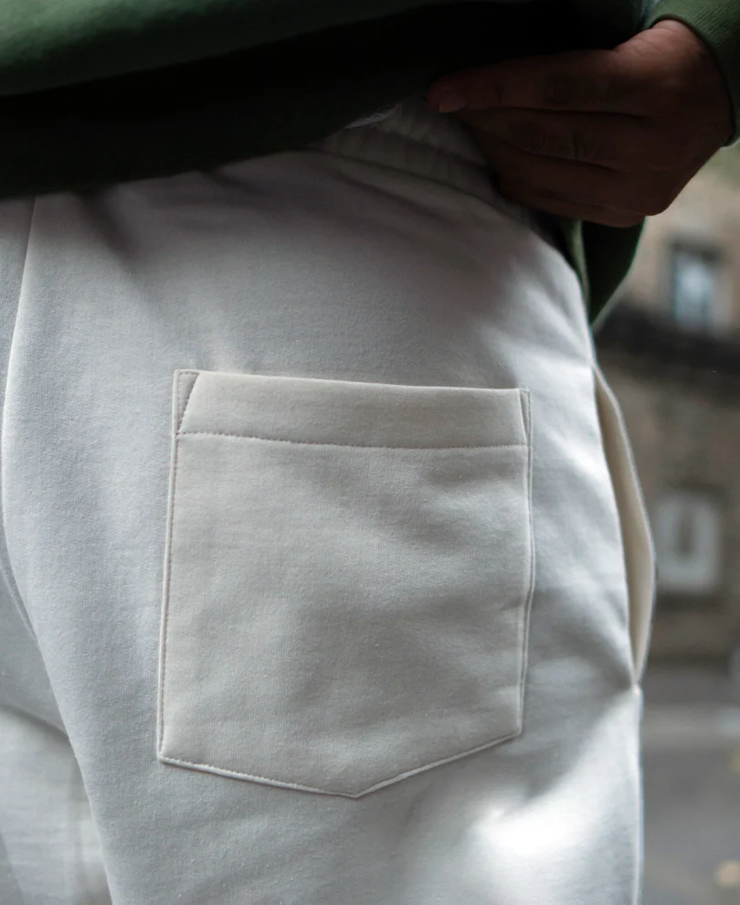 White Printed Baggy Track Pant - Image 6